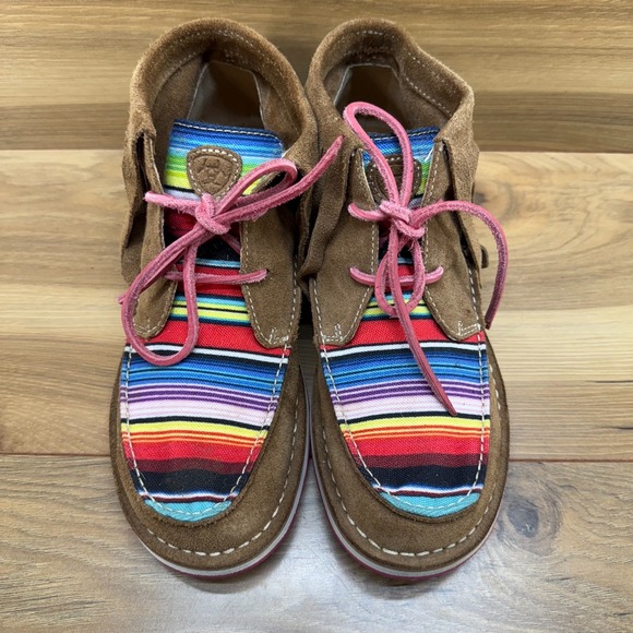 ARIAT Cruiser Serape Suede Fringe 6.5 Chukka Ankle Boot - Picture 7 of 11